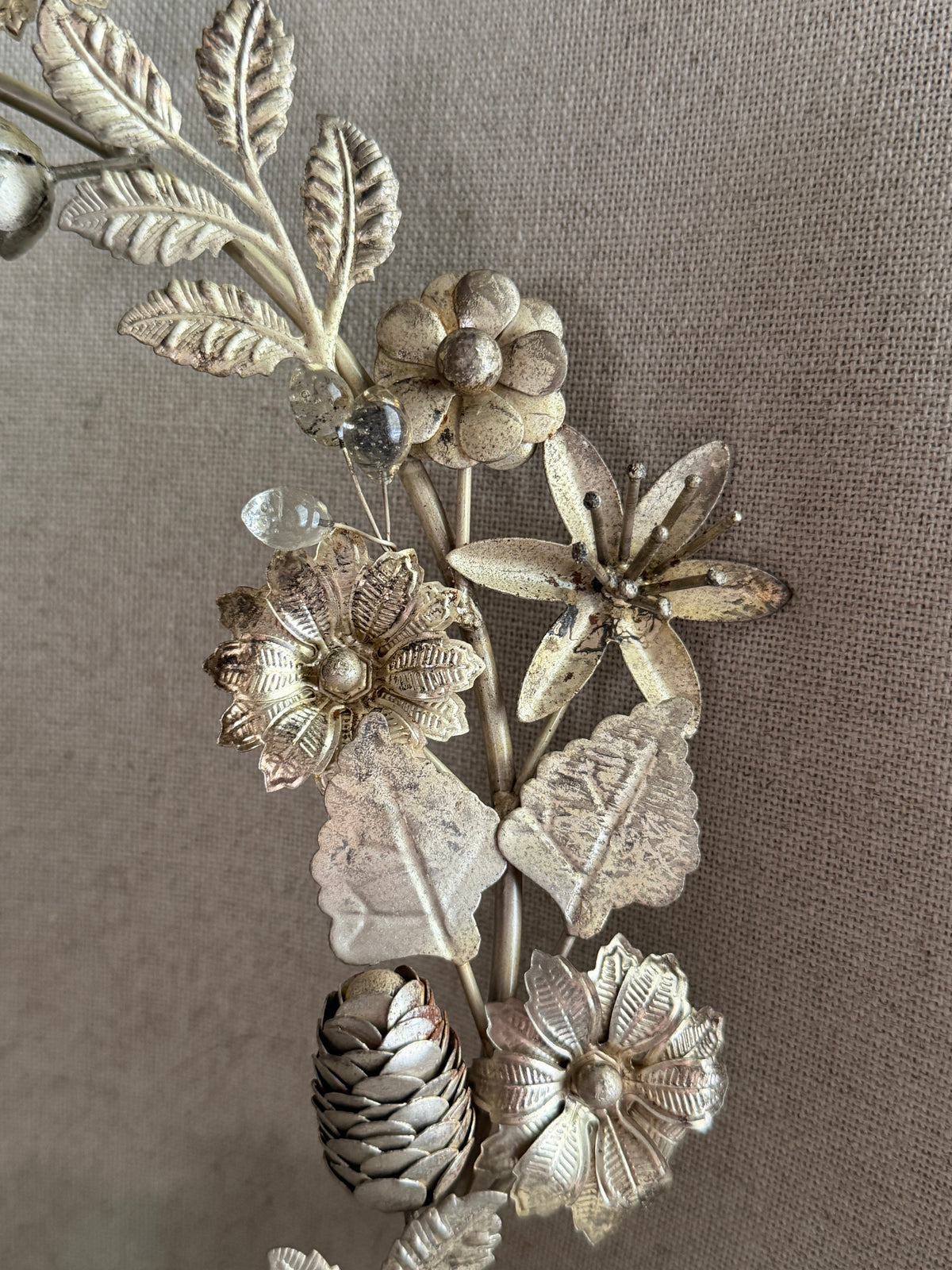 Metal Floral Wreath