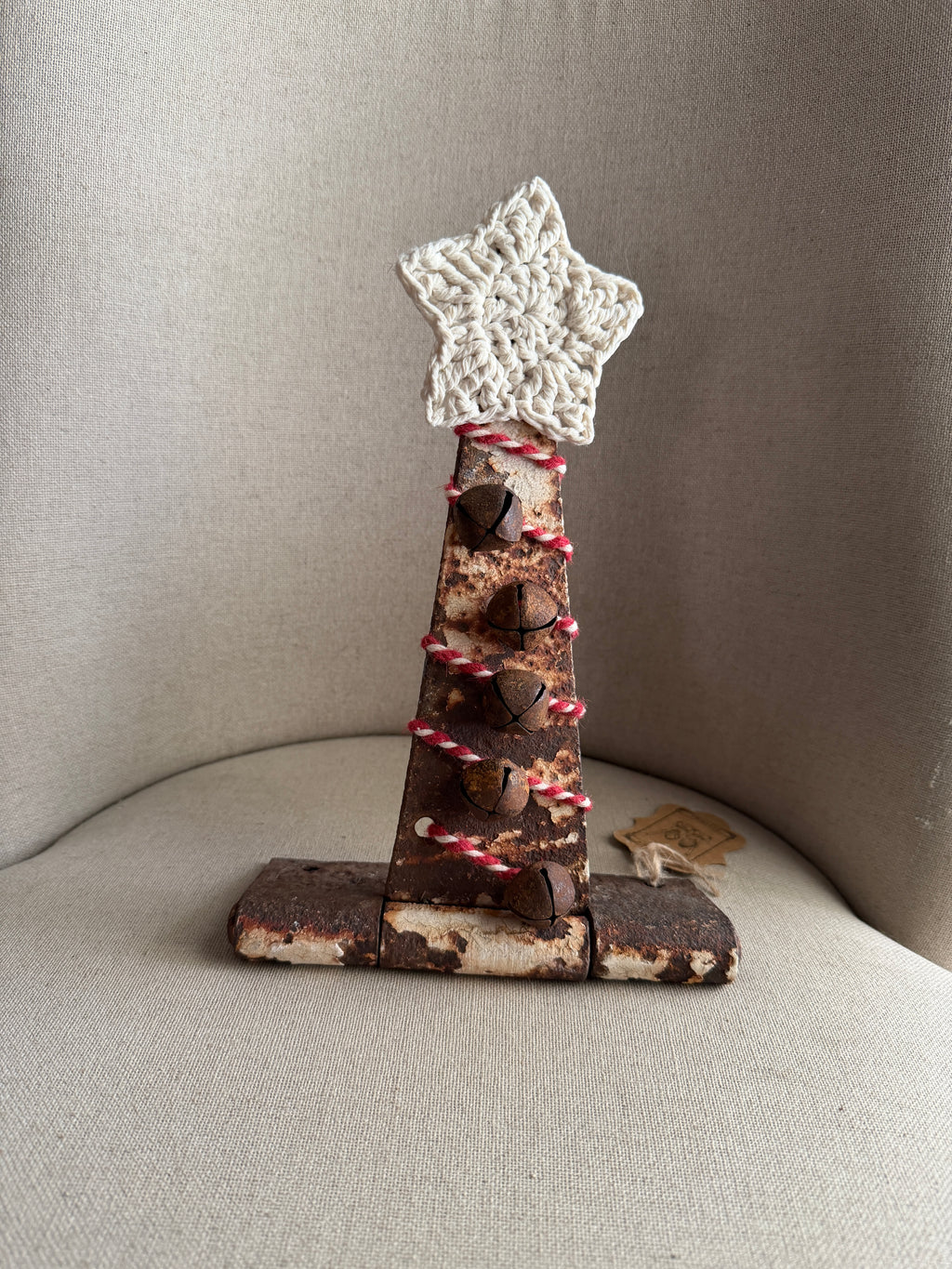 Rustic Primitive Rusted Metal Hinge Christmas Tree- One of a Kind/Handcrafted