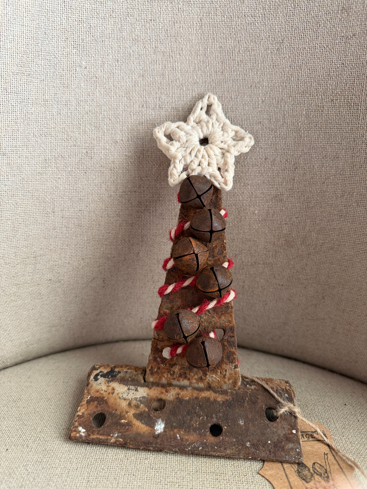 Rustic Primitive Rusted Metal Hinge Christmas Tree- One of a Kind/Handcrafted