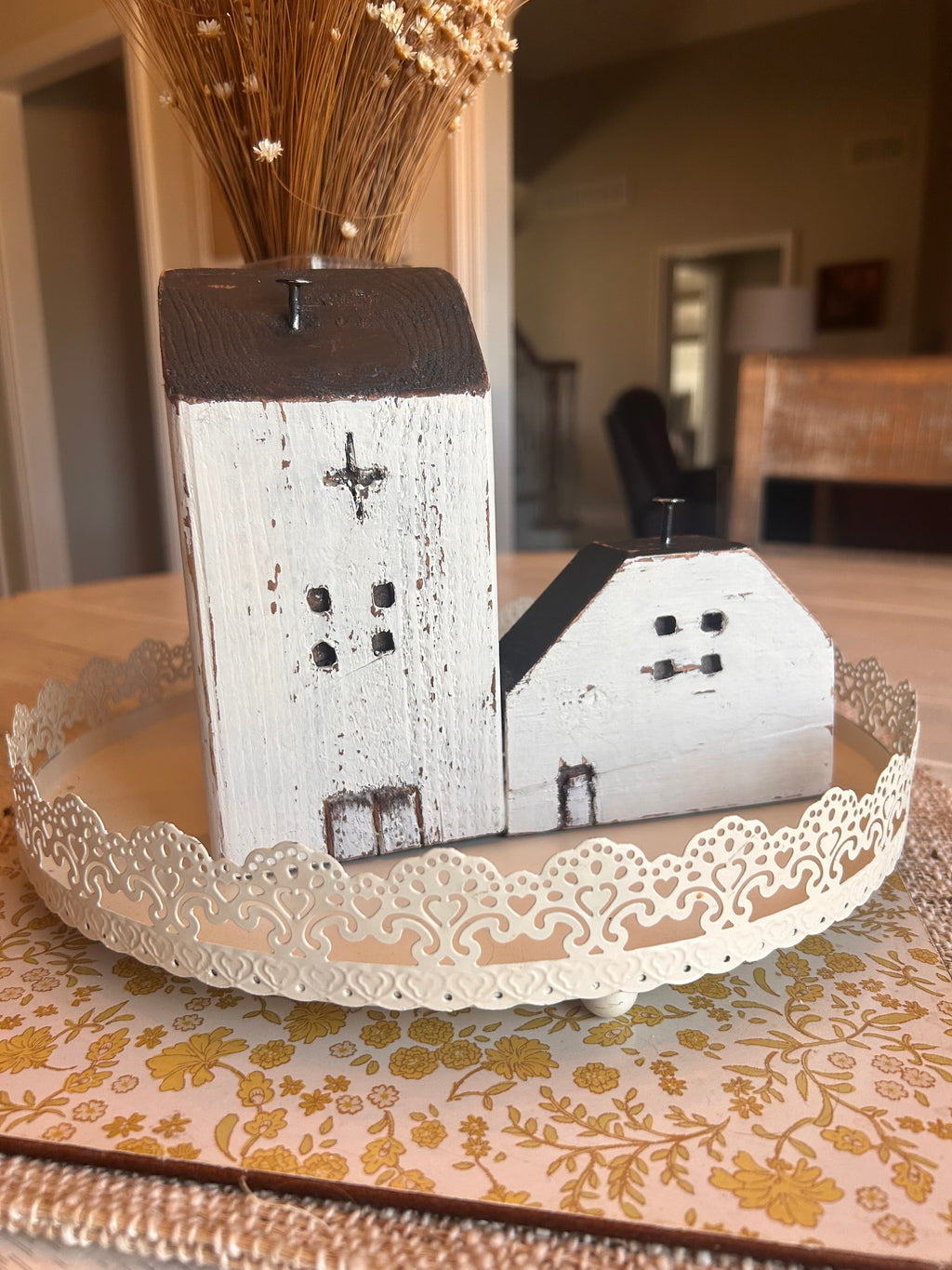 Rustic Distressed White Wooden Church