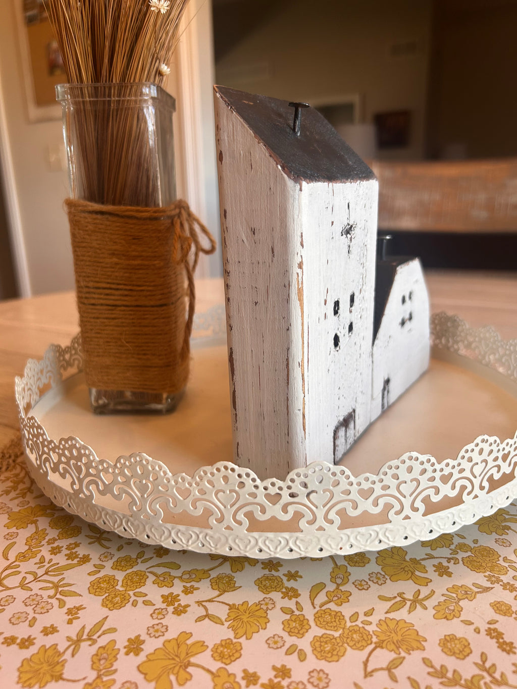 Rustic Distressed White Wooden Church