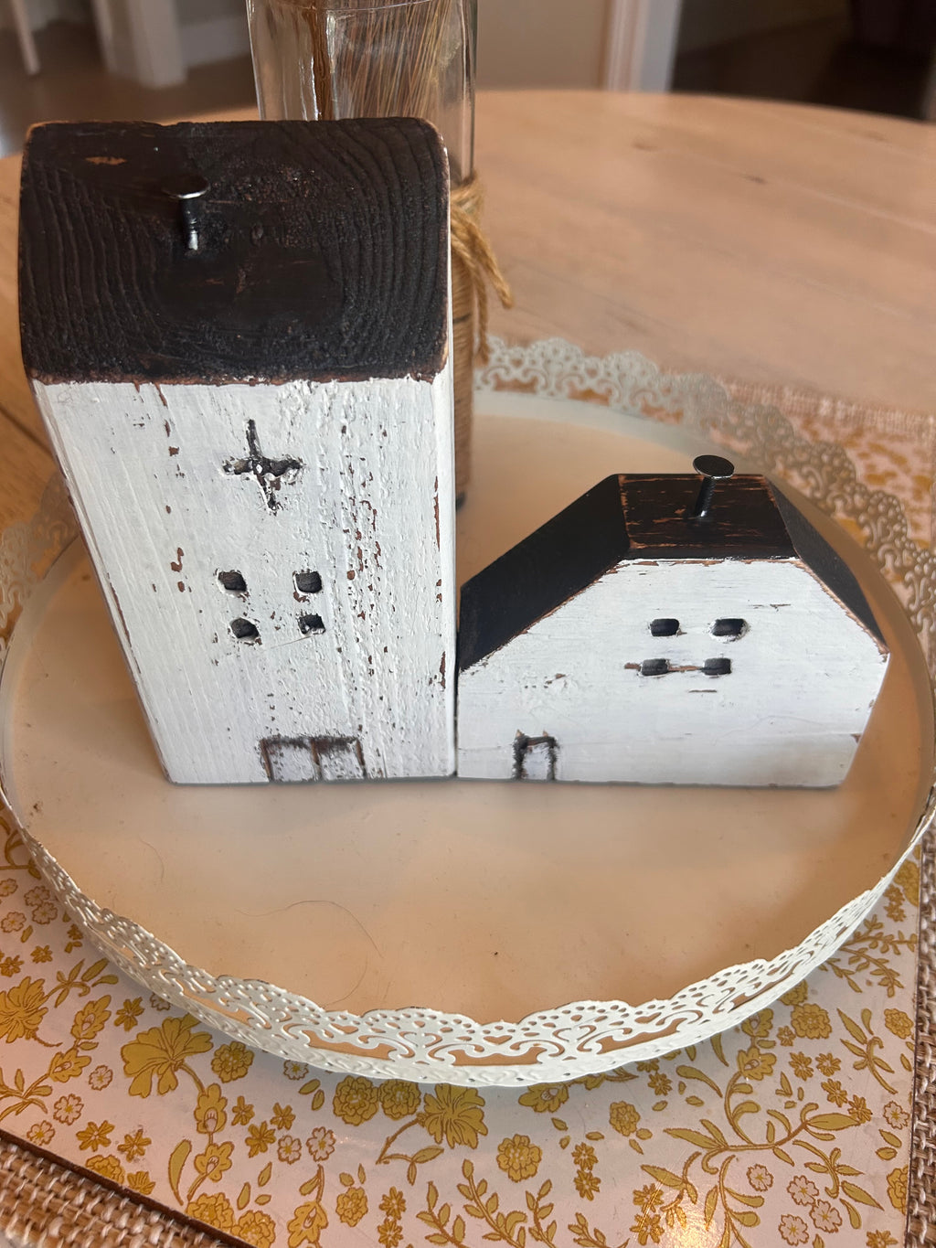 Rustic Distressed White Wooden Church