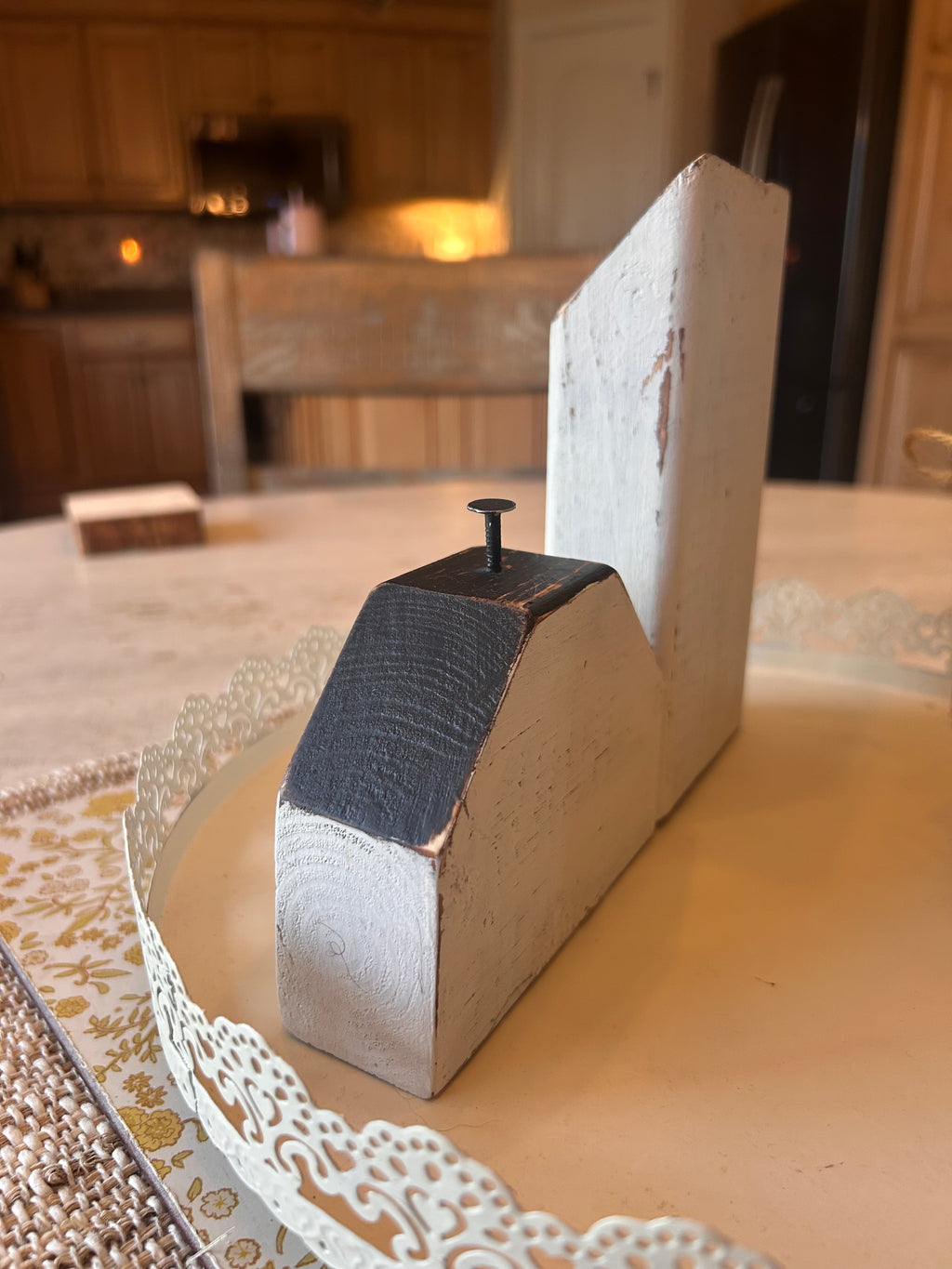 Rustic Distressed White Wooden Church