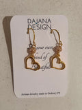 Hematite Heart Earrings 