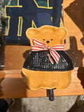 Americana Bear Plate with towel and Spatula Bundle