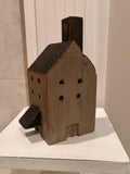 Rustic Distressed Farmhouse Wooded House - Grey