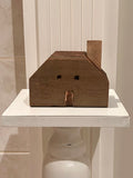 Rustic Distressed Wooden House - Dark Brown