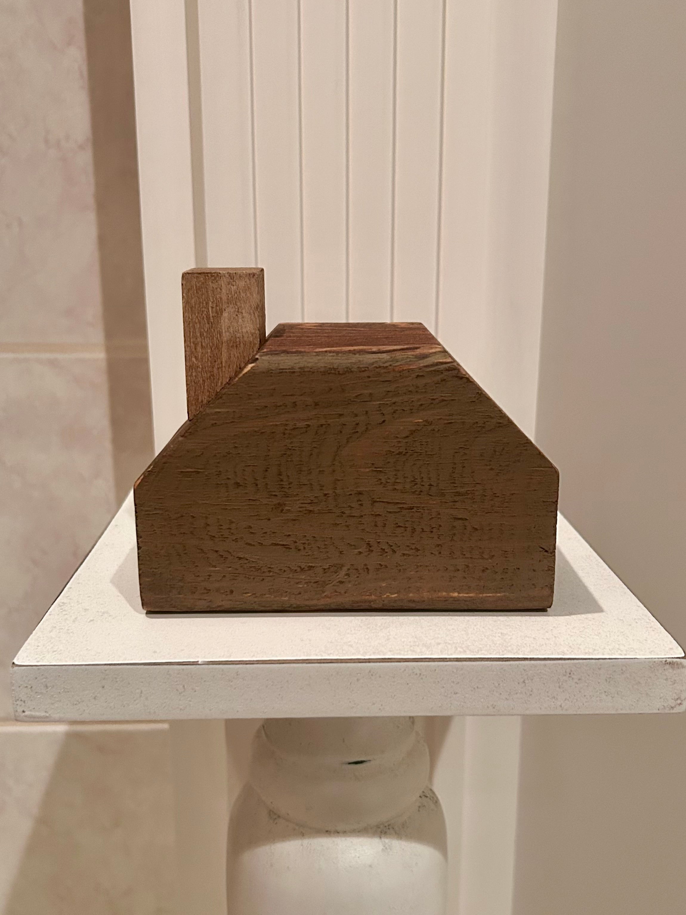 Rustic Distressed Wooden House - Dark Brown