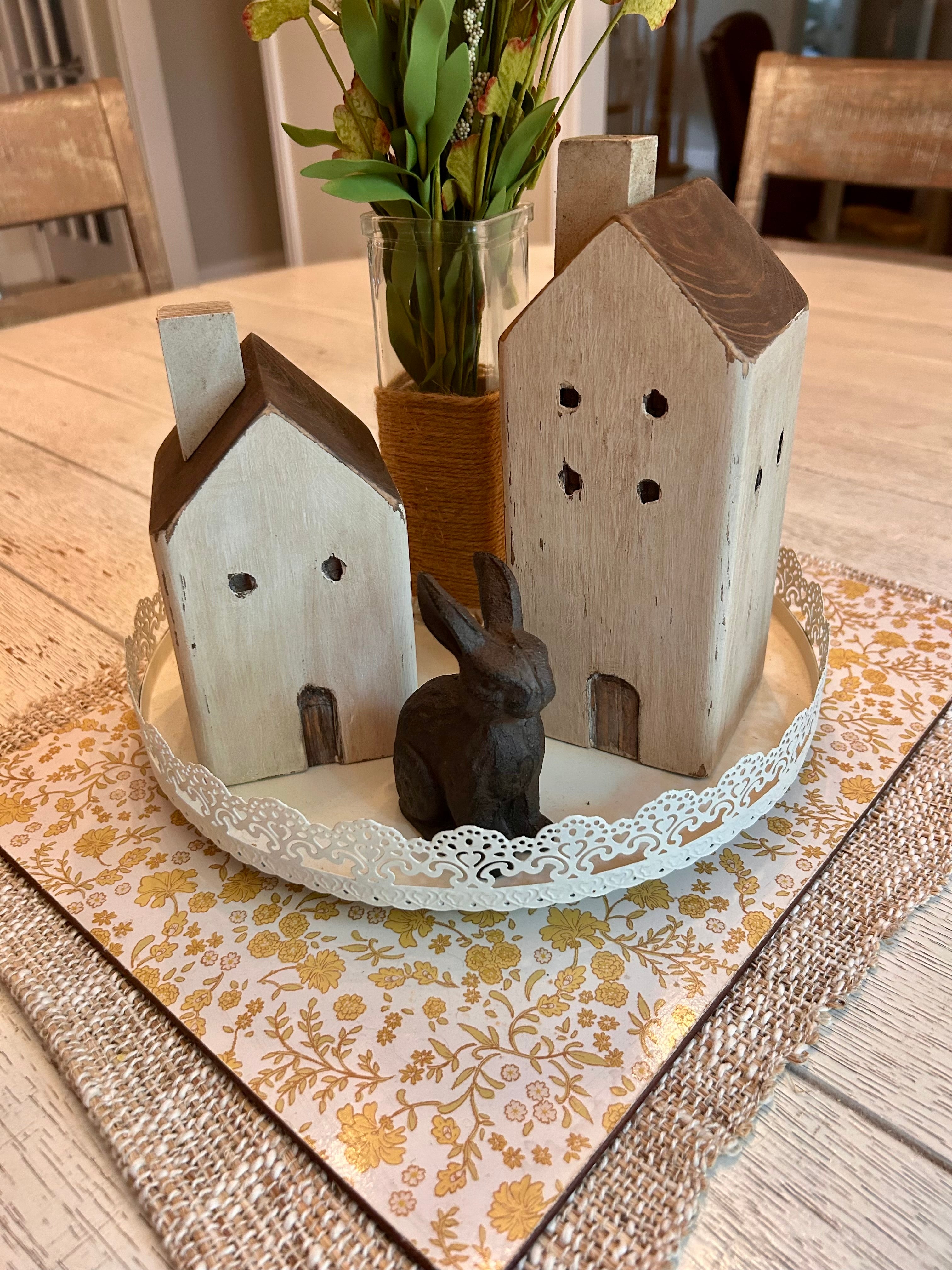Rustic Distressed Farmhouse Wooden House - various heights available