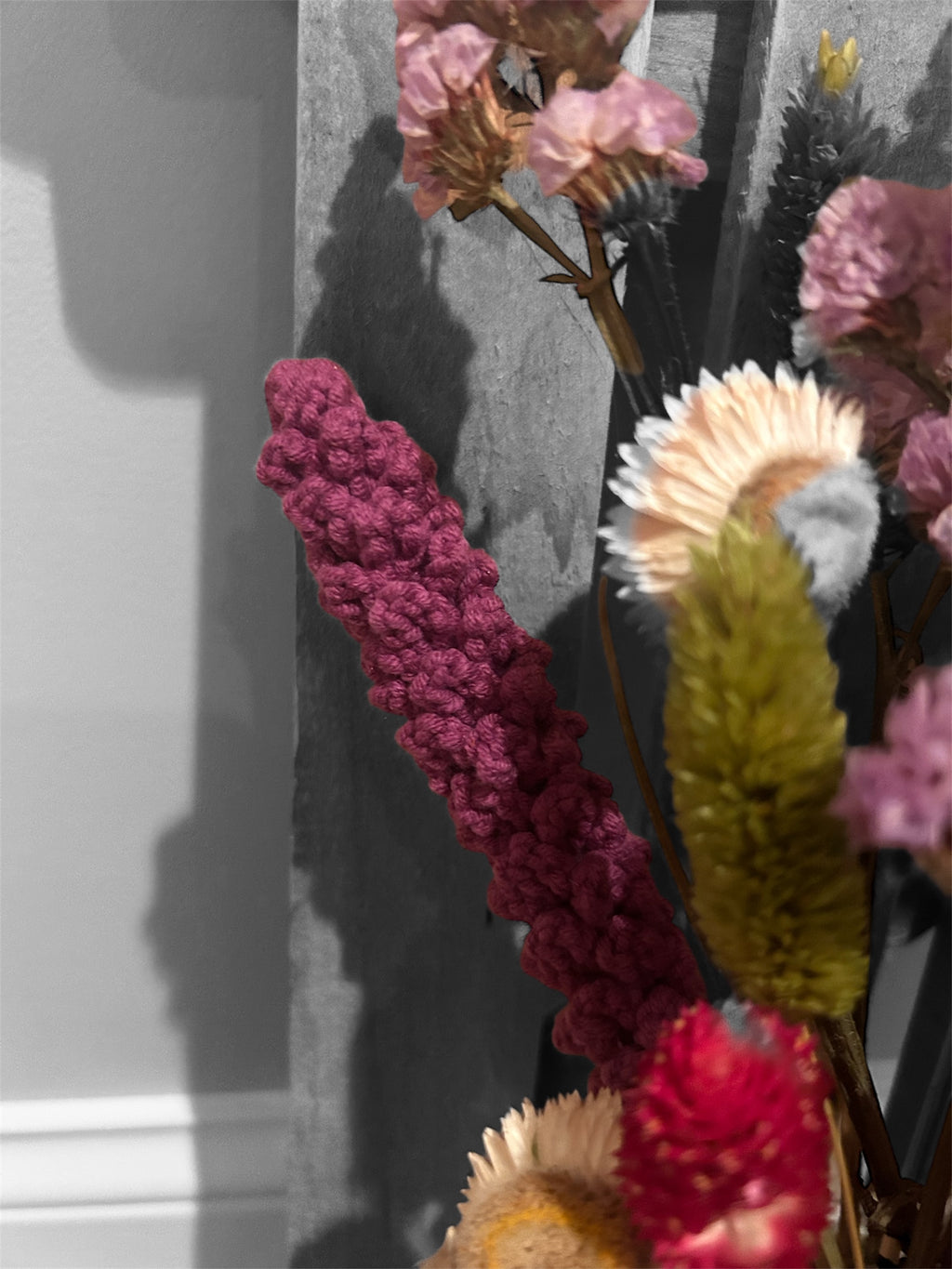 Fresh Flowers Picket Fence hanging - handcrafted