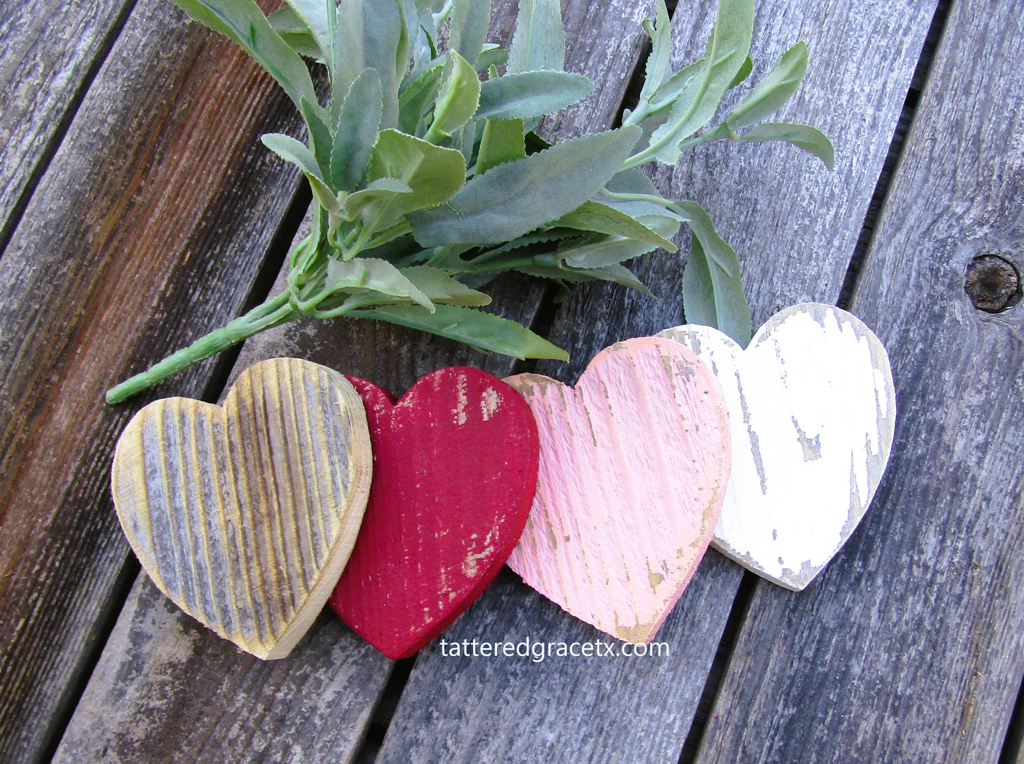 Rustic Wood Heart Bowl Fillers