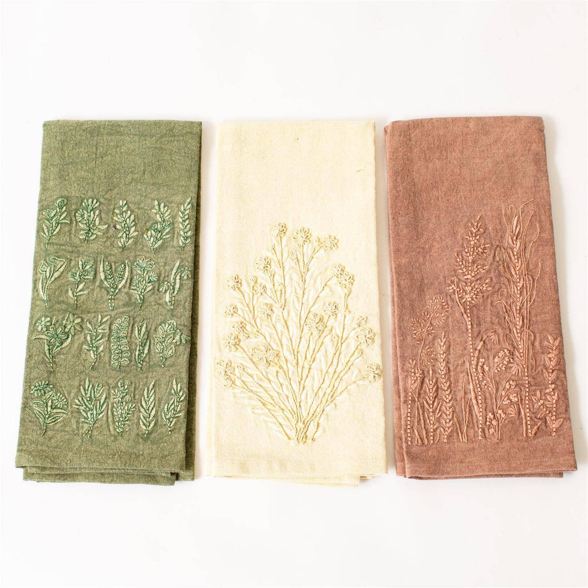 Wildflower Stonewashed Tea Towels