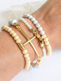 Gold Cross Bracelet set – Christian Faith, Jewelry Gift, God