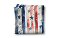 4th July Patriotic Red White Blue Flag Kitchen Towel Waffle