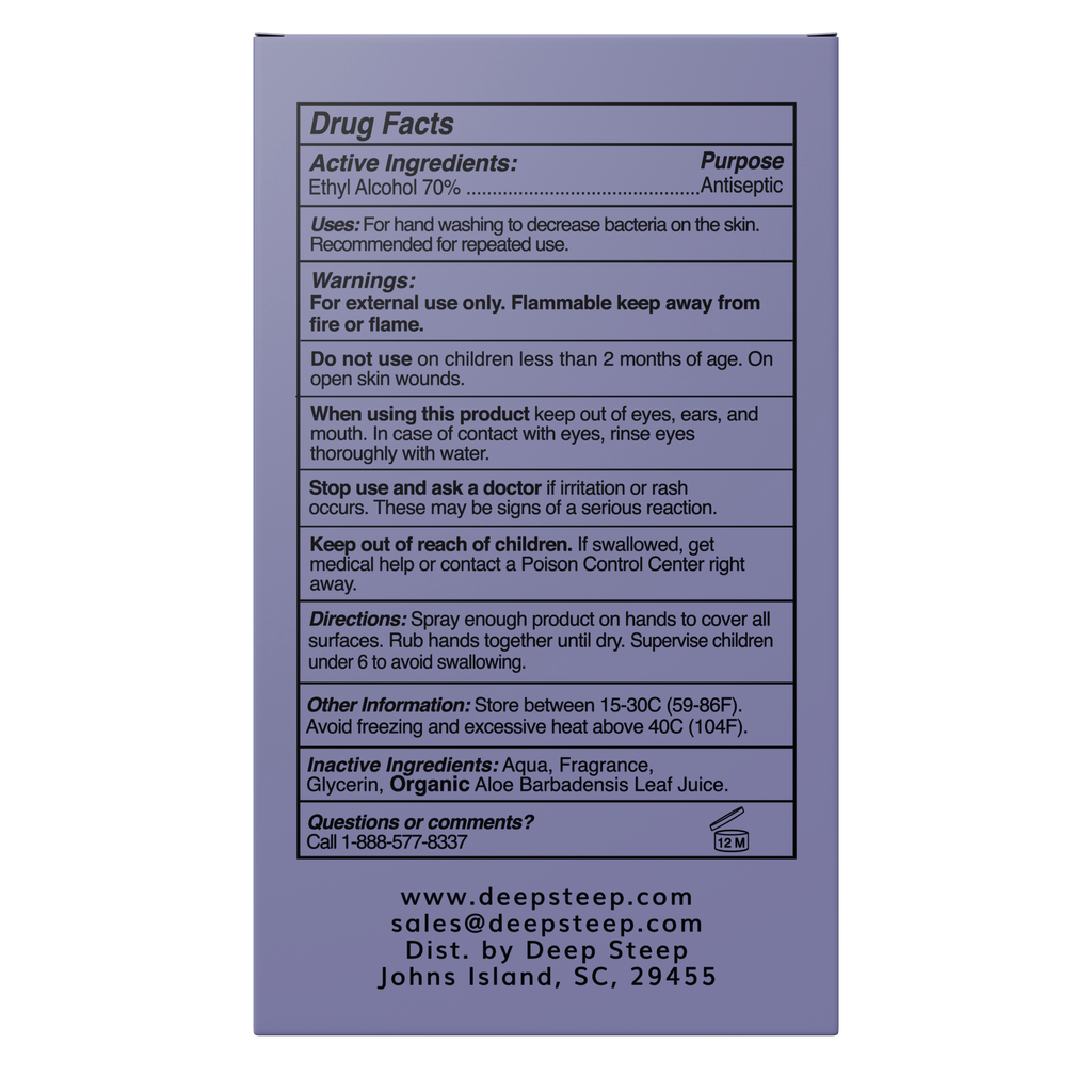 Hydrating Hand Sanitizer Spray 1.35oz - Lavender Chamomile