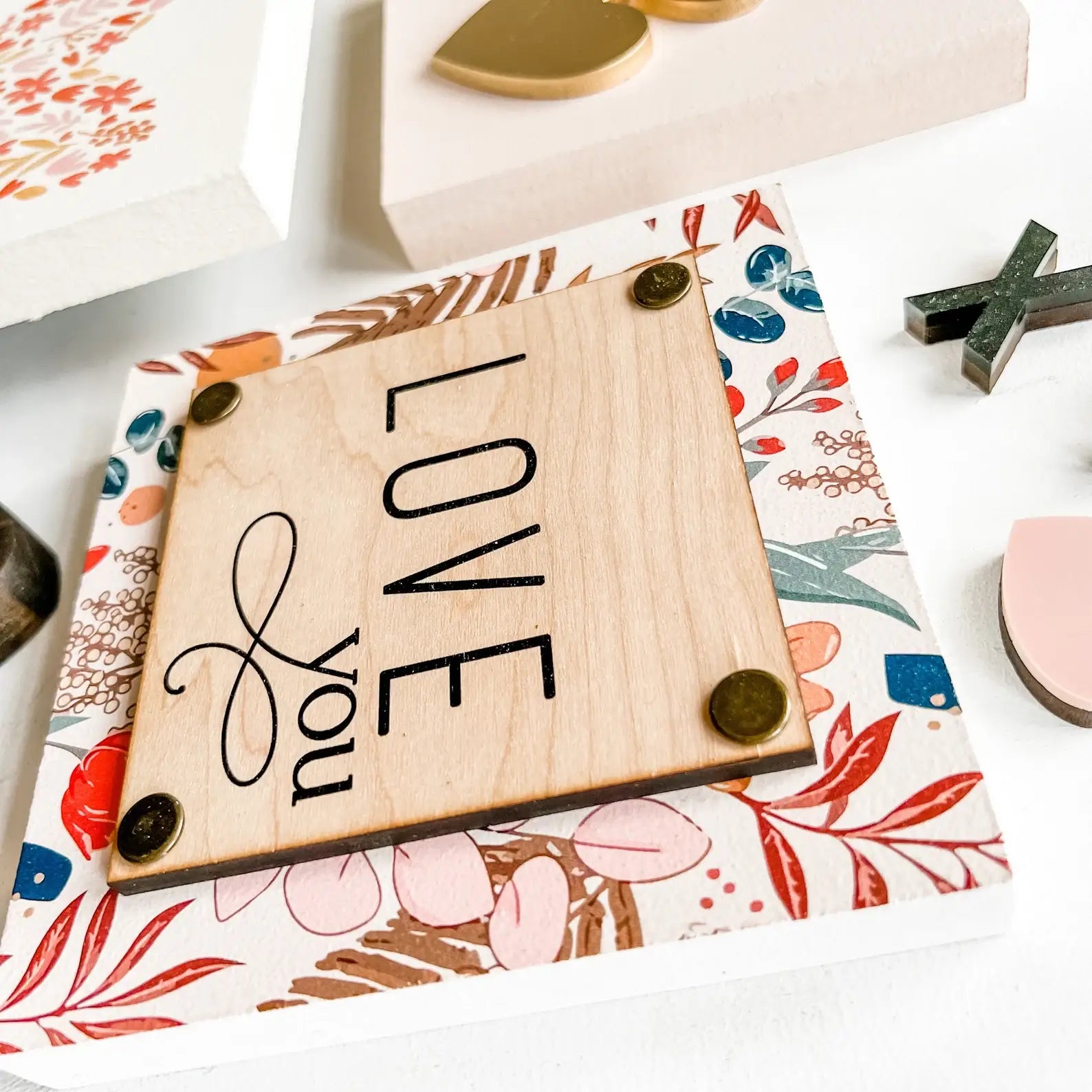 Mini Block Tiered Tray Signs