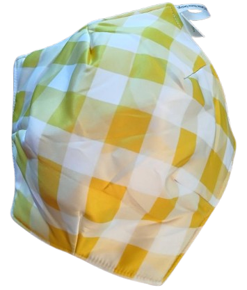 Bowl Cozy - Lemon front - Yellow& white back - 2 sided cozy