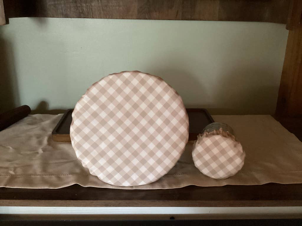Sourdough Set ~ Waterproof Lined Bowl Cover & Jar Cover