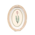6x8 oval wood frame sign TULIP Easter Spring decor