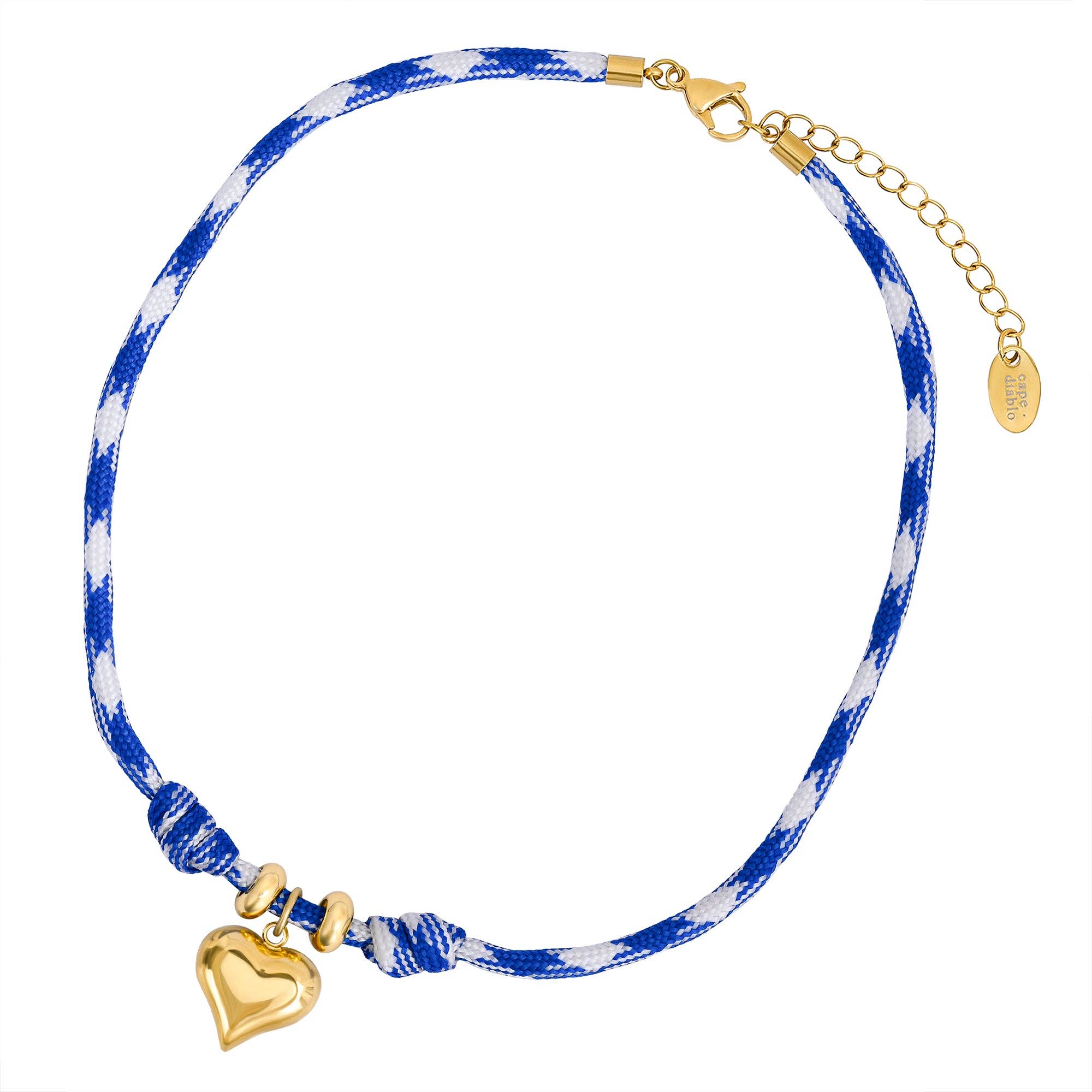 Ocean Heart Necklace - Blue