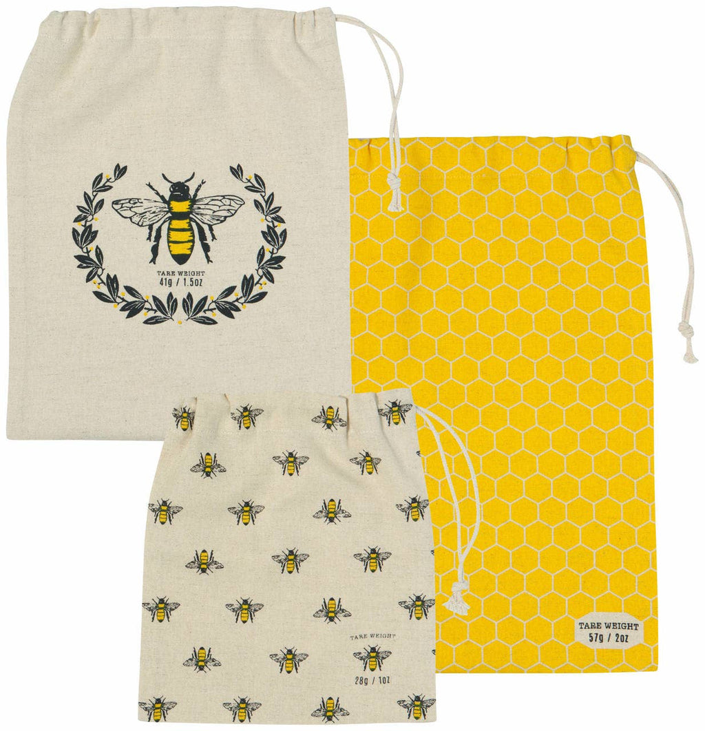 Busy Bee Reusable Produce Bags Set of 3