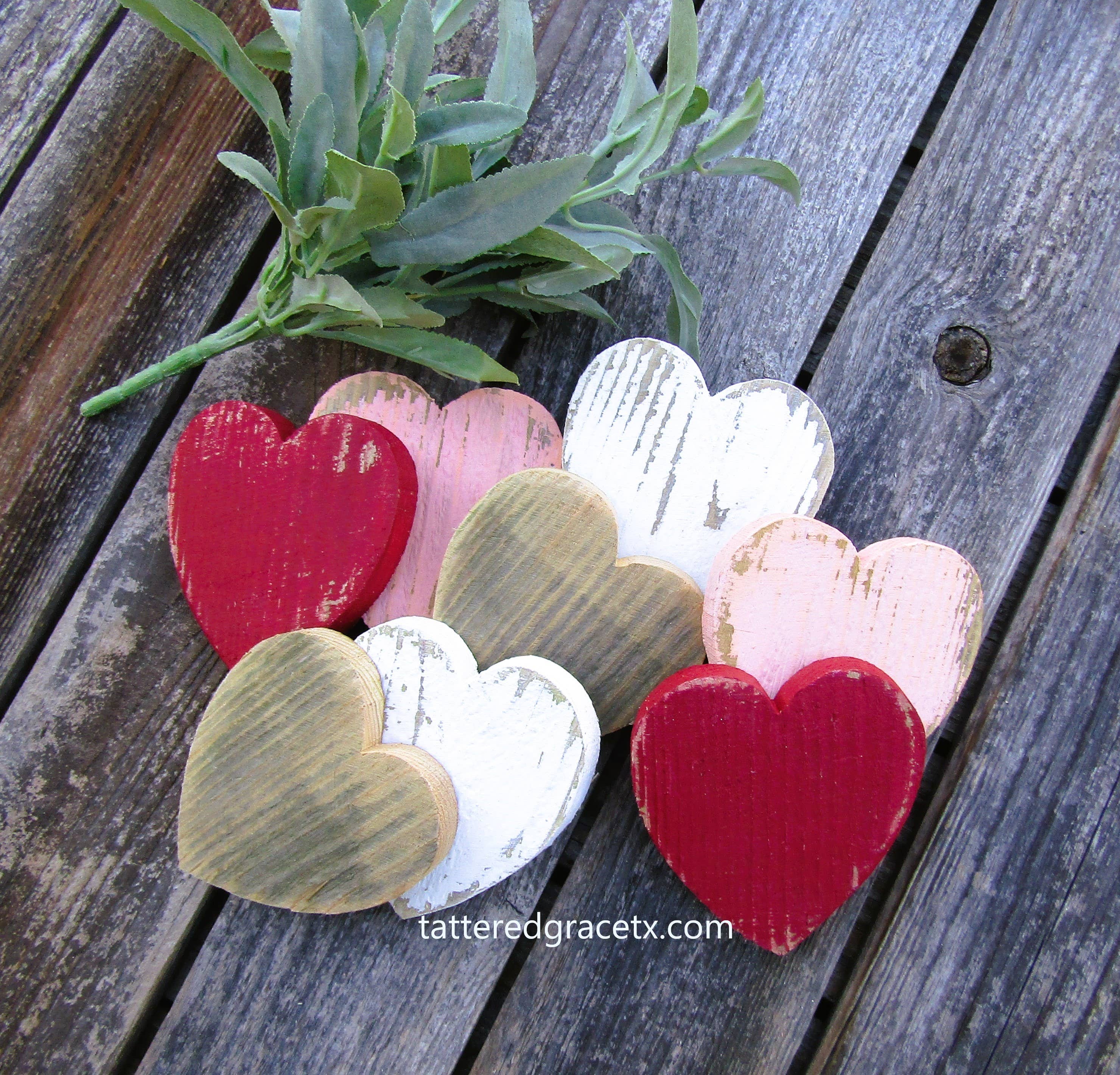 Rustic Wood Heart Bowl Fillers