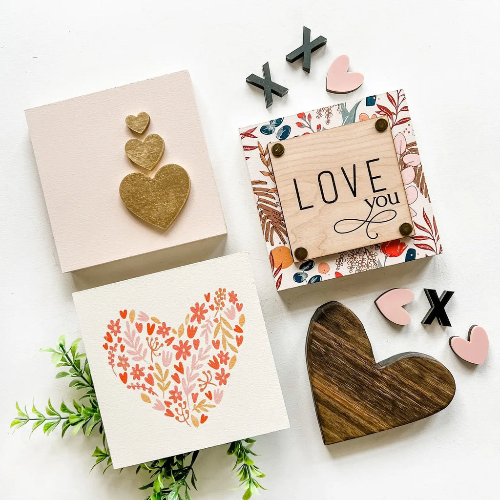 Mini Block Tiered Tray Signs