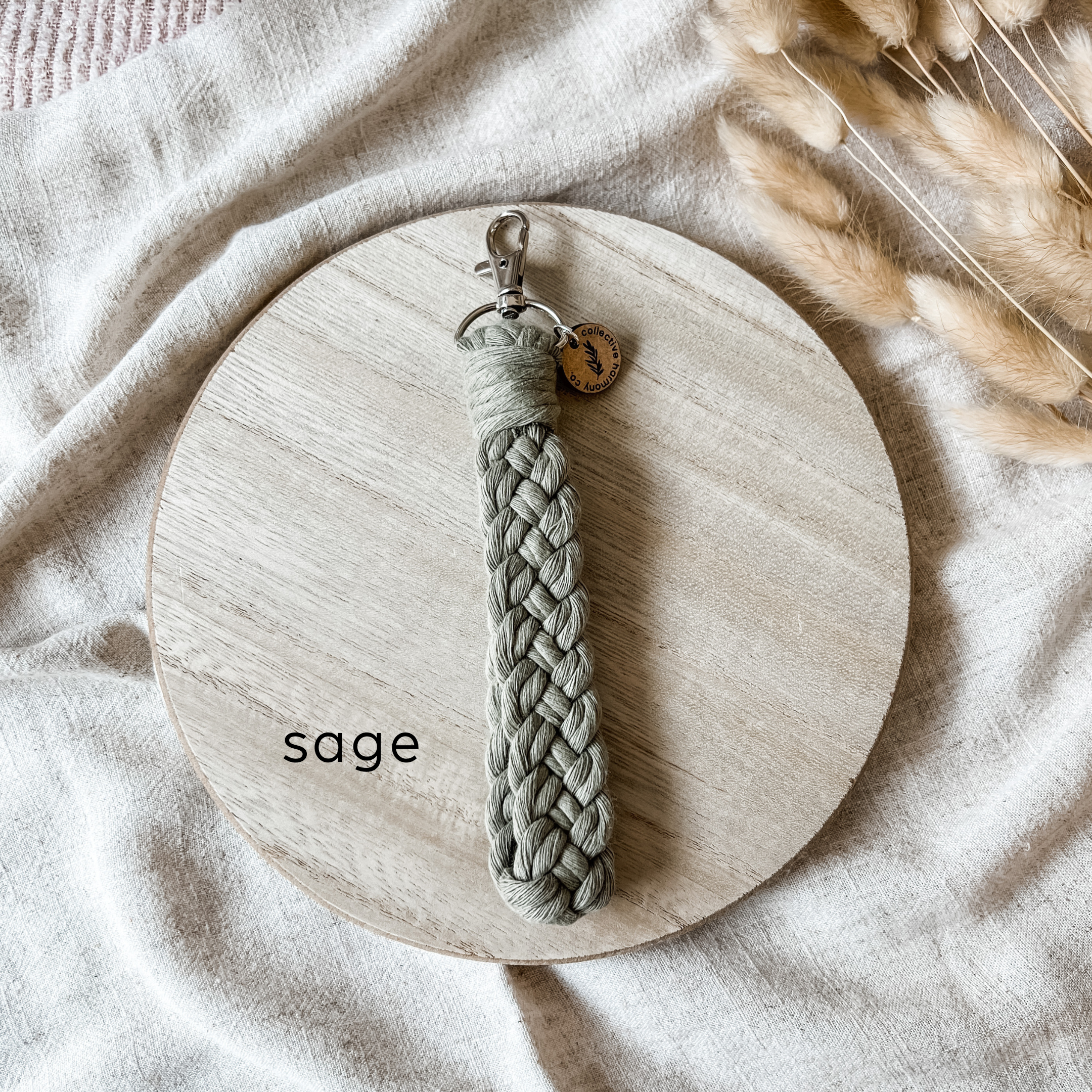 Braided macrame wristlet