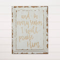 Carved Sign - Praise Him (PC)