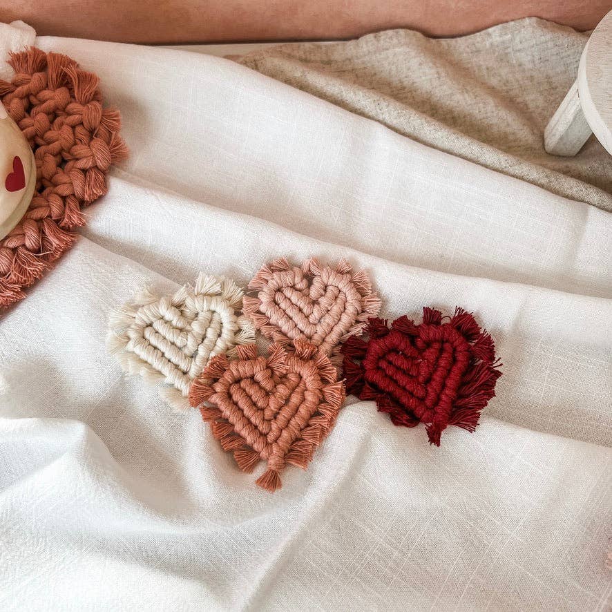 Mini heart magnet set | valentine's magnets - set of 4