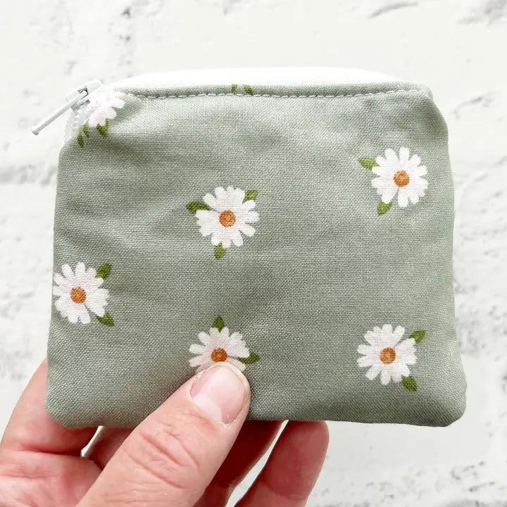 Small Fabric Pouch, Zipper Pouch, Coin Purse, Coin Pouch  