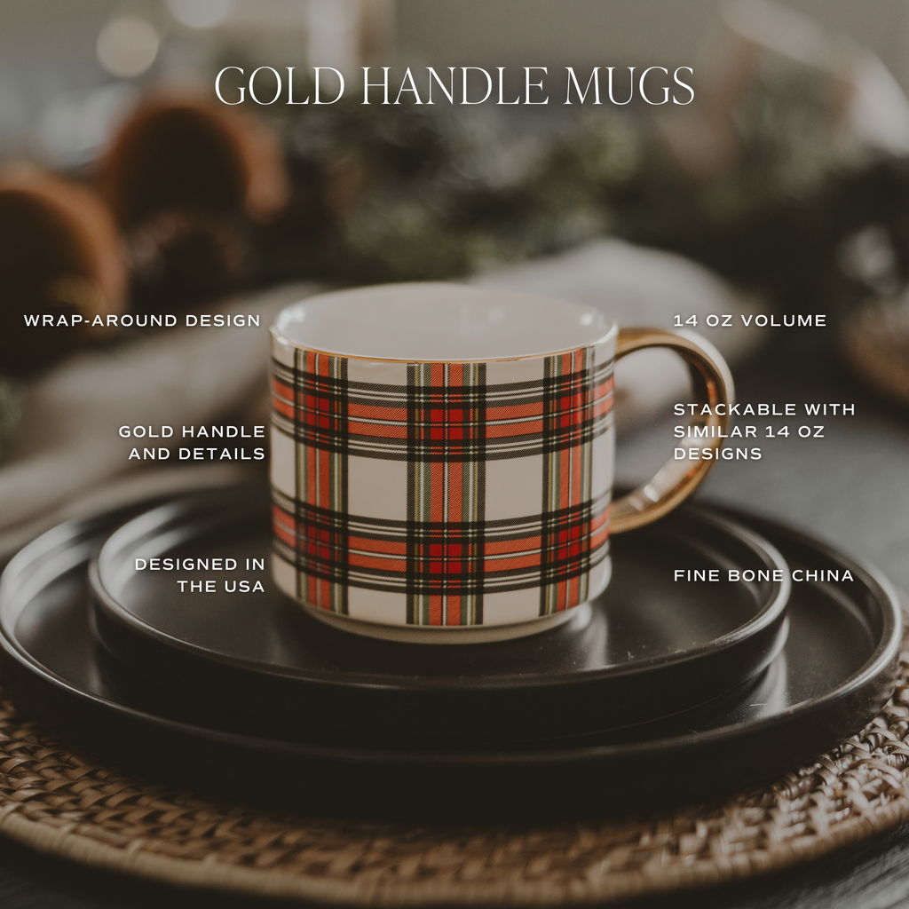Green Plaid Coffee Mug