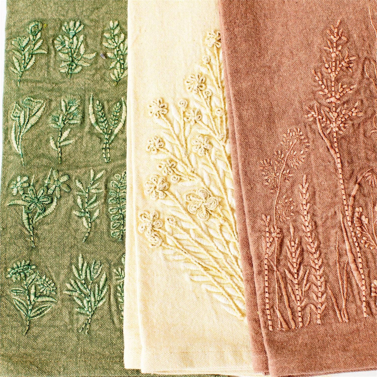 Wildflower Stonewashed Tea Towels