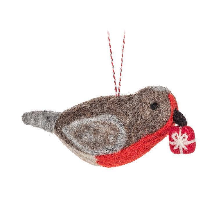 Bird with Gift Ornament