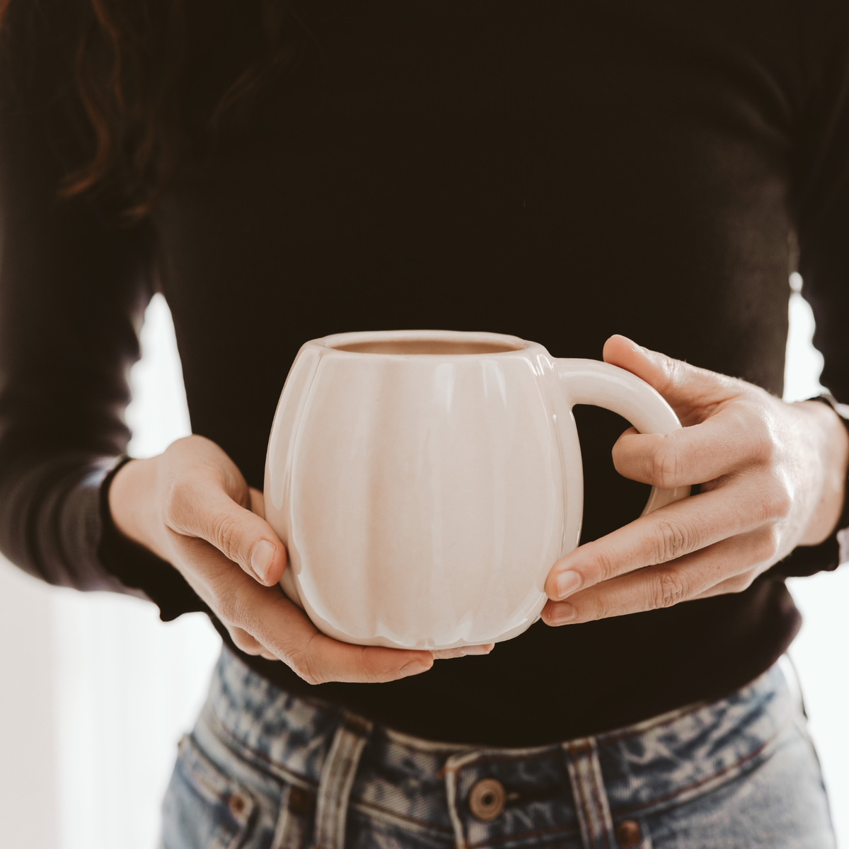 Cream Pumpkin Coffee Mug - Cream