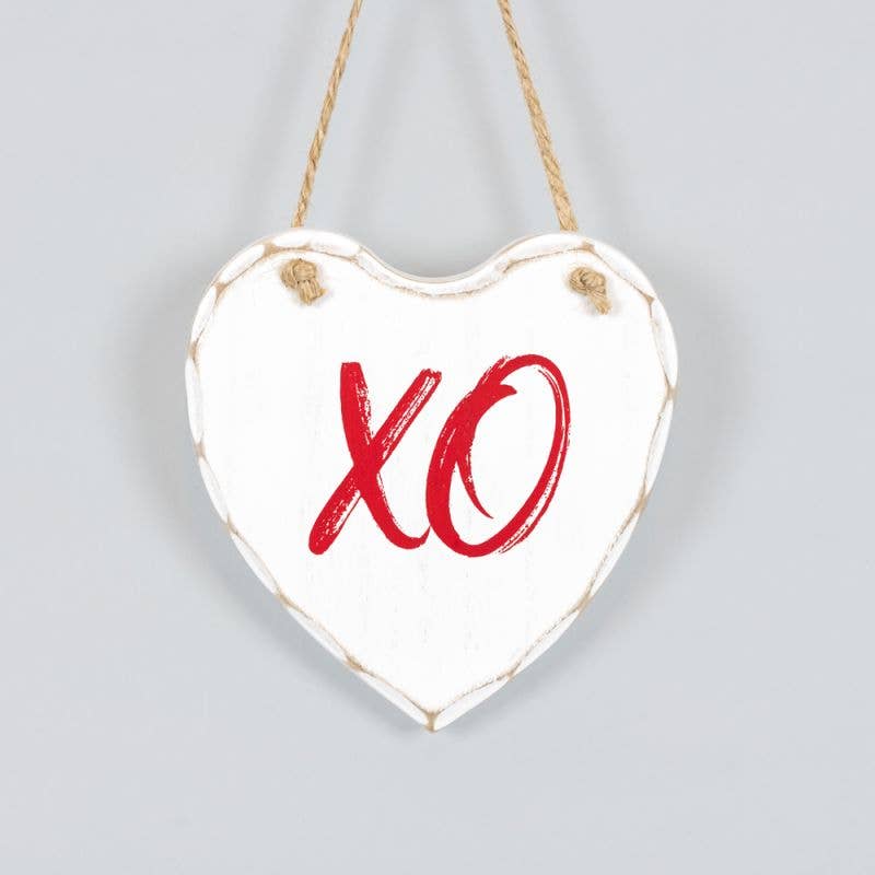 20150 - 5x5x.5 wood hang plaque (XO)   Valentine
