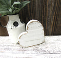Rustic Distressed Valentine Heart Shelf Sitter