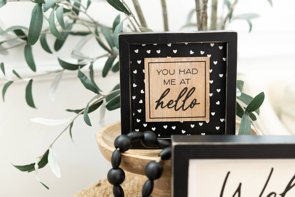 7x7 rvs wood frame sign (DIBS/HELLO)  Wedding Decor