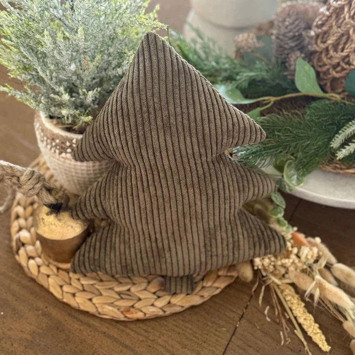 Corduroy Christmas Tree - medium - Camel or Evergreen