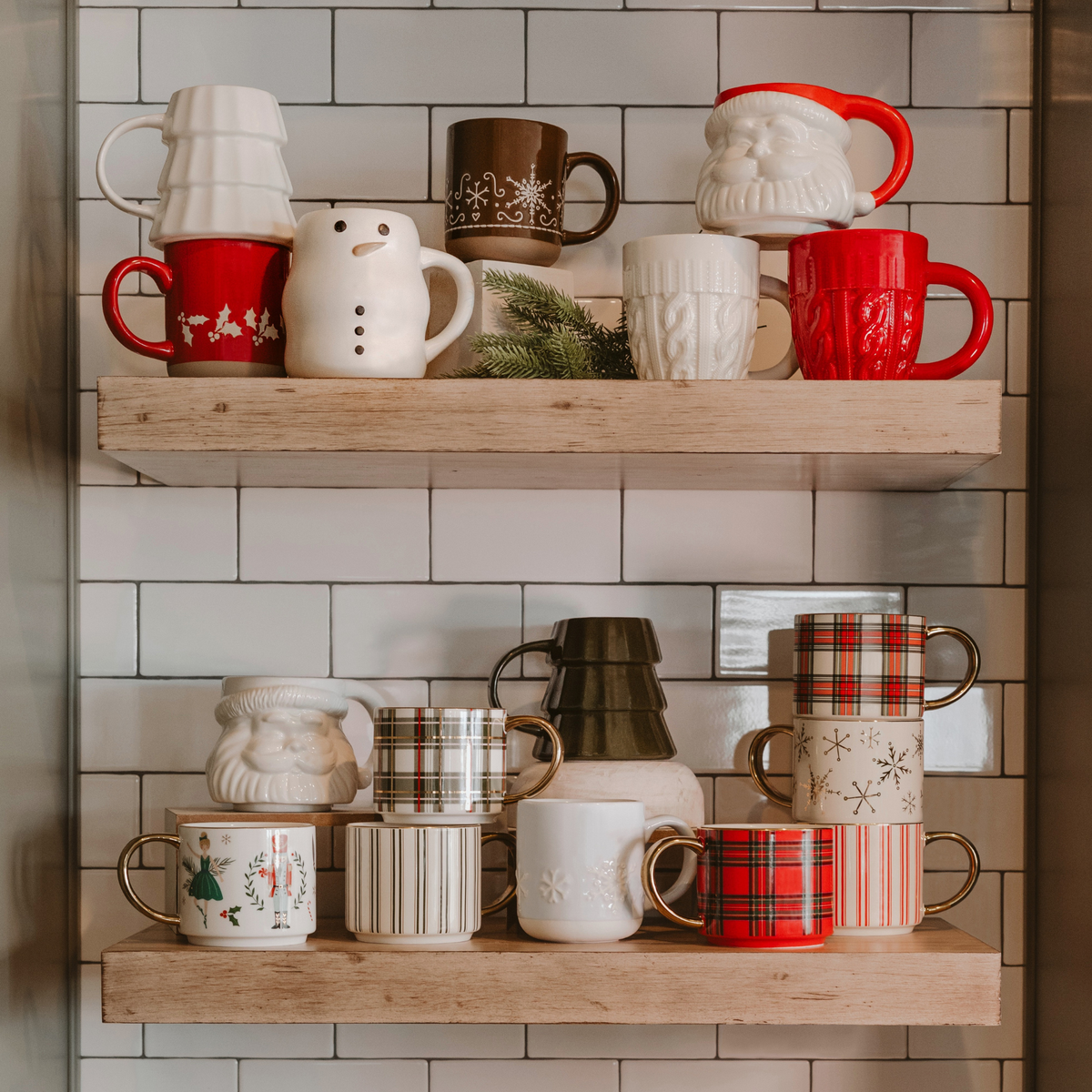 Green Plaid Coffee Mug