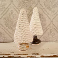 Handmade Crocheted 8-inch Tree on Vintage Door Knob Base- One of a Kind