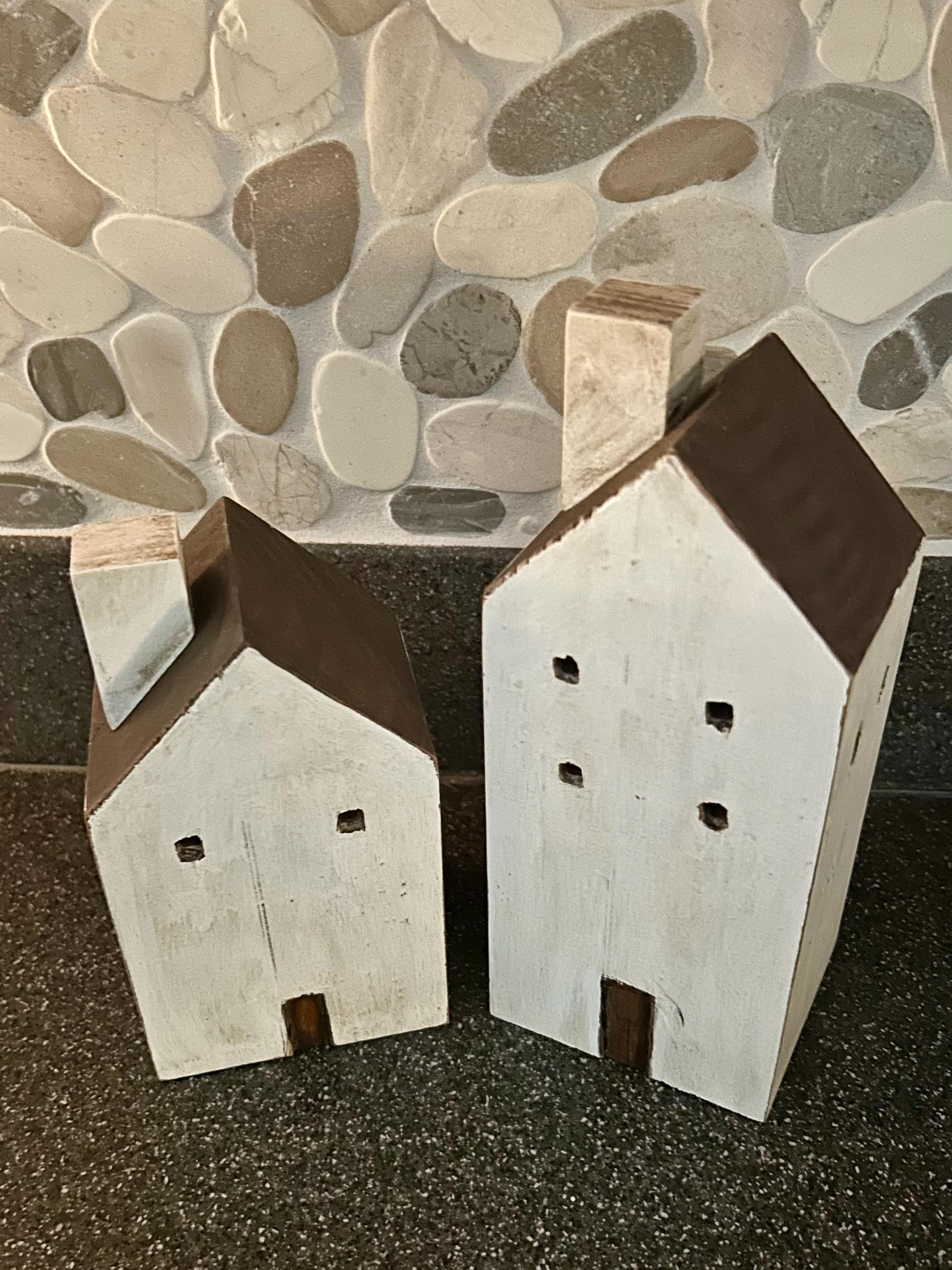 Rustic Distressed Farmhouse Wooden House - various heights available