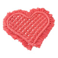 Boho Macrame Heart Decor - 8 x 10 inches