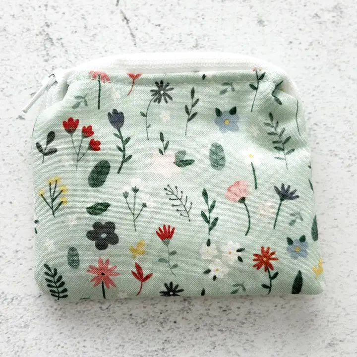 Small Fabric Pouch, Zipper Pouch, Coin Purse, Coin Pouch  