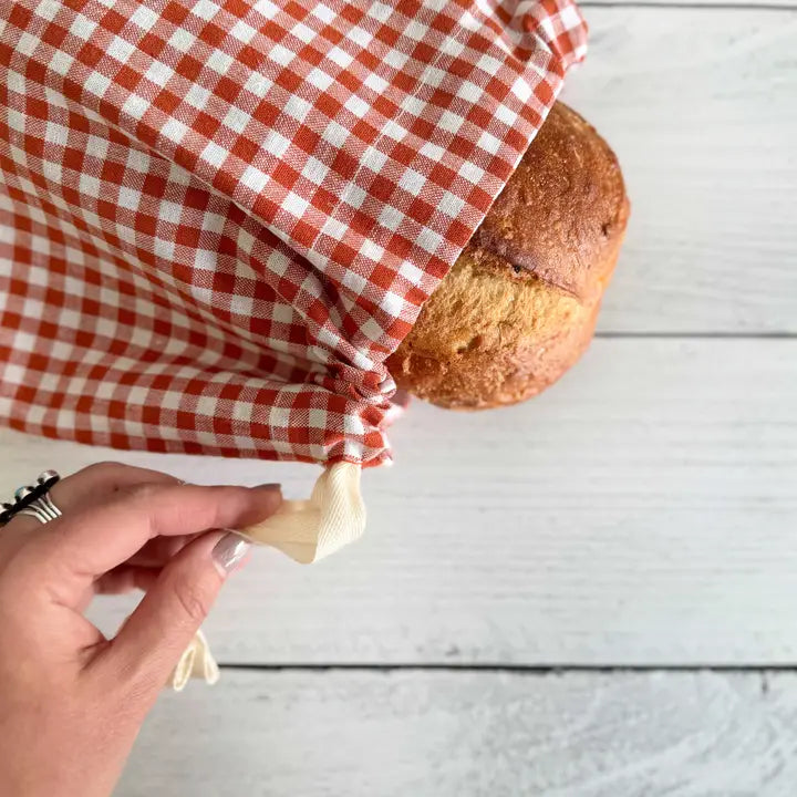 Linen Bread Bags, set of two