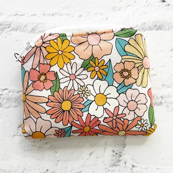 Small Fabric Pouch, Zipper Pouch, Coin Purse, Coin Pouch  